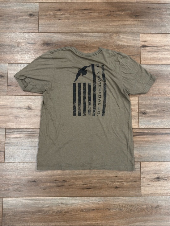 Dux Waterfowl Other - DUX WATERFOWL Casual Khaki Green Graphic Hunting Short Sleeve Tee | Size Small
